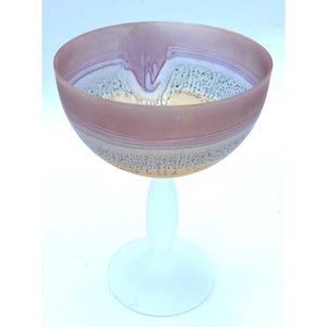 Nouveau Wine Glass Hand Made Satin Finish /Replacement/1 Glass/Vintage